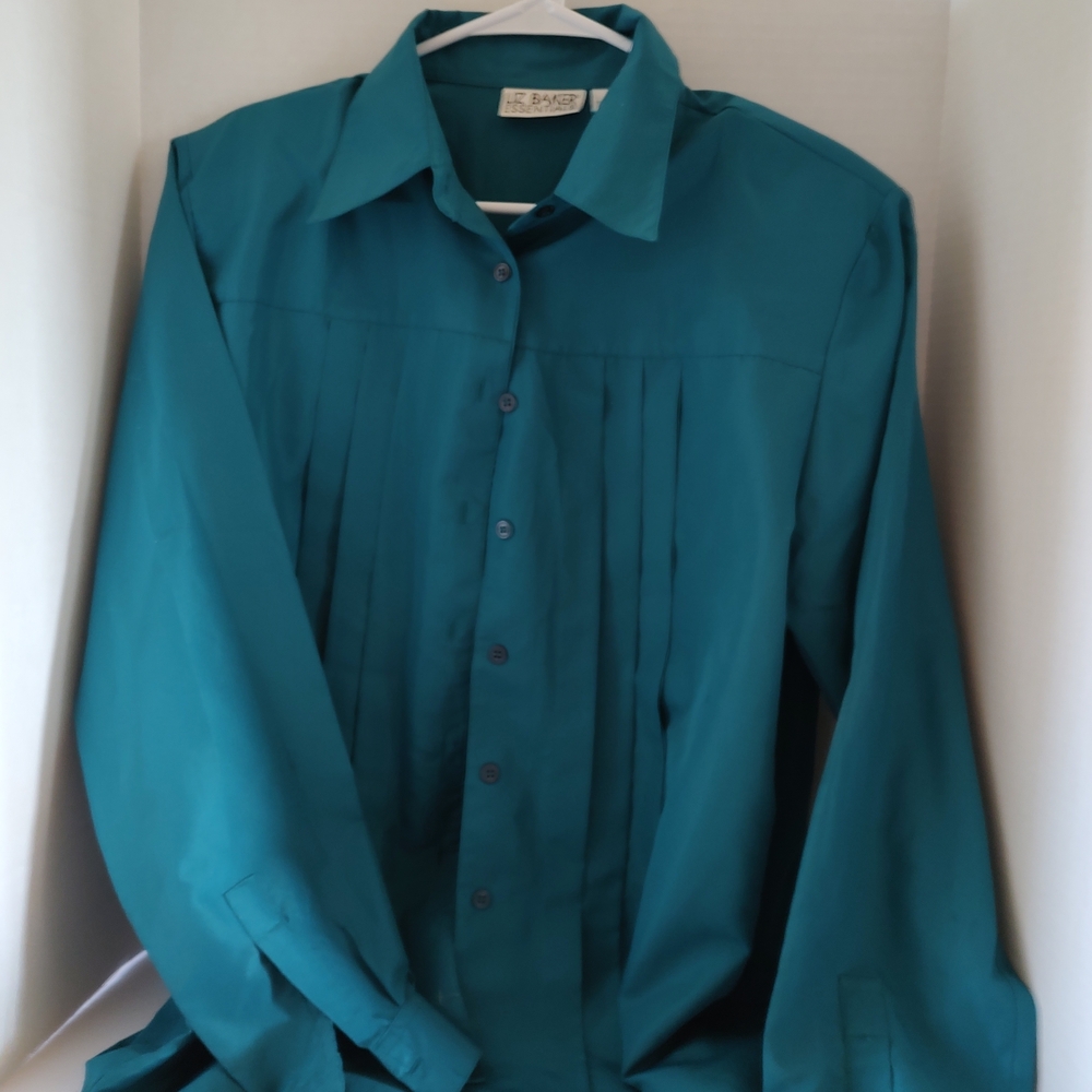 Liz Baker Teal Blouse